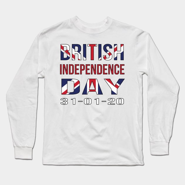 British Independence Day Brexit January 2020 Long Sleeve T-Shirt by McNutt